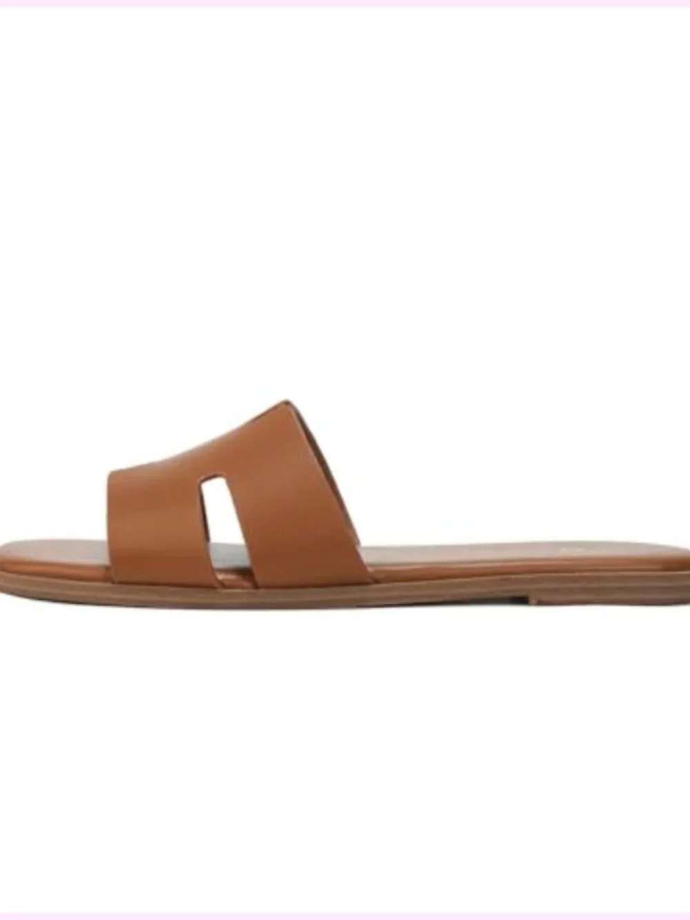 Women's Flat Sandals, Slip On Slide with Memory Foam Insole, Non-Slip Outsole